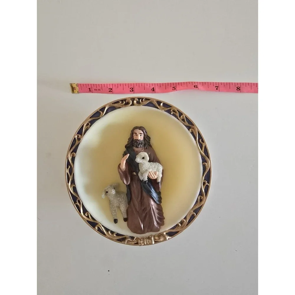 Jesus The Shepherd Handcrafted 6.25